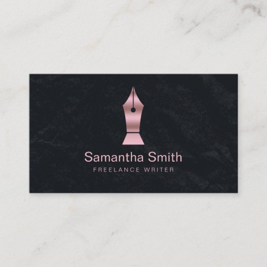 ペンロゴフリーランスのライターと書道のライター 名刺 (正面)