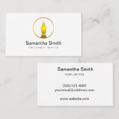 ペンロゴフリーランスのライターと書道のライター 名刺 (正面/裏面)