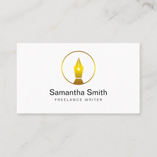 ペンロゴフリーランスのライターと書道のライター 名刺 (正面)