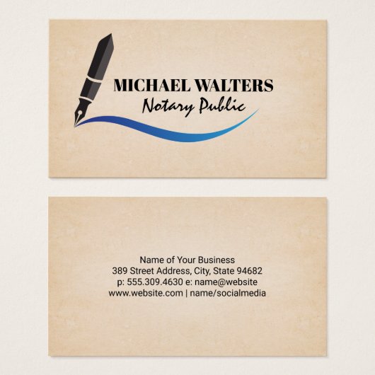 ペンロゴ |公証人 (正面&裏面)