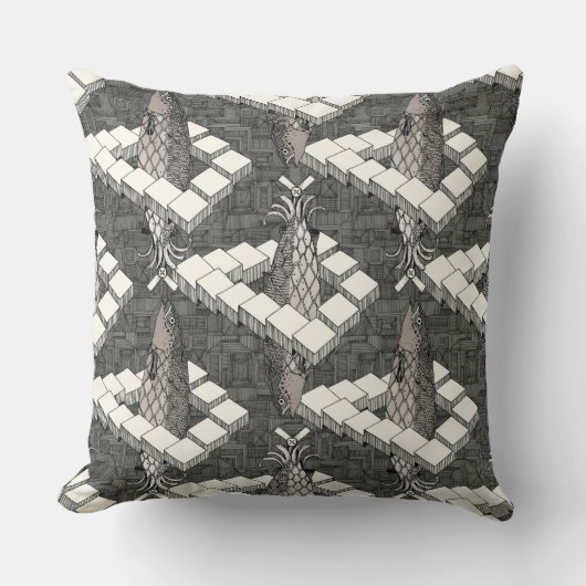 ペンローズのサモンモノ クッション (正面)