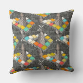 ペンローズサーモンポップ・アートの装飾用クッション クッション (裏面)