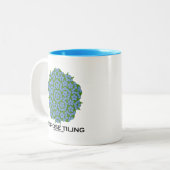 ペンローズタイリング(5倍対称) ツートーンマグカップ (正面左)