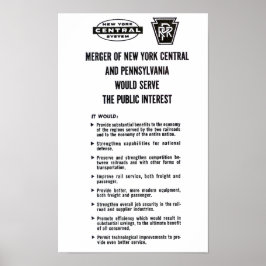 ペン中央鉄道合併1968 ポスター