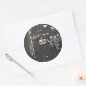 ペン中心鉄道誕生 ラウンドシール (封筒)