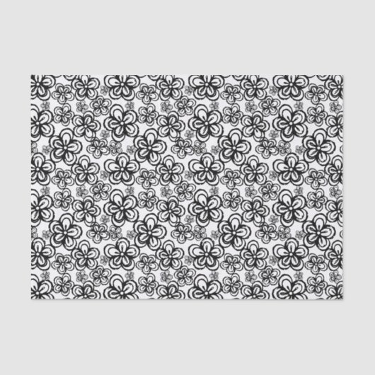 ペン及びインク花ティッシュペーパー 薄葉紙 (正面)