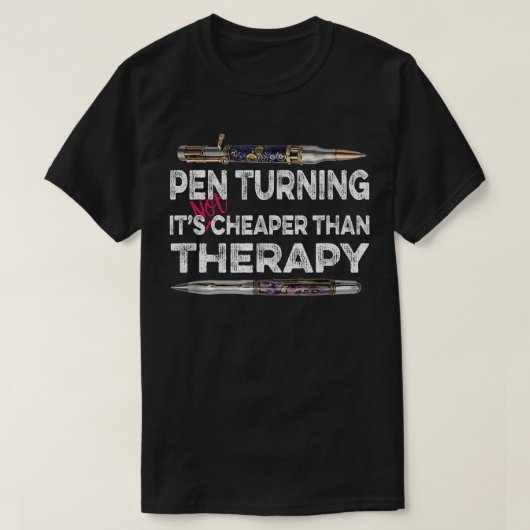 ペン回しはペンターナーより安くないセラピー Tシャツ (デザイン正面)