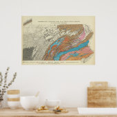 ペン地質構造 ポスター (キッチン)