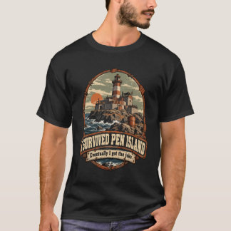 ペン島Rustサーバー サバイバルジョークグッズ Tシャツ
