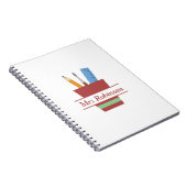 ペン立てモノグラム先生サンキューギフト ノートブック (右側)