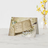 ペン結婚カード付き記念日スクラップブック カード (黄色い花)