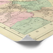 ペン鉄道地図 ポスター (角)