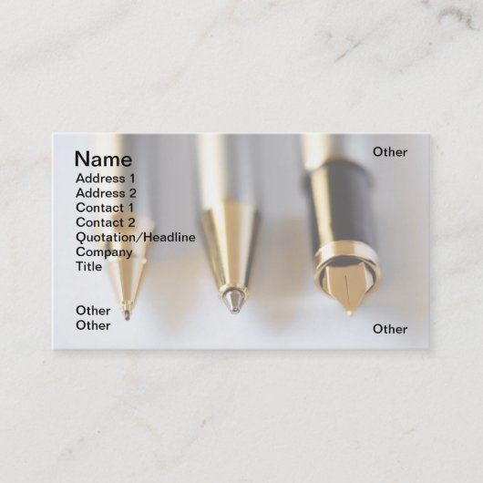 ペン 名刺 (正面)