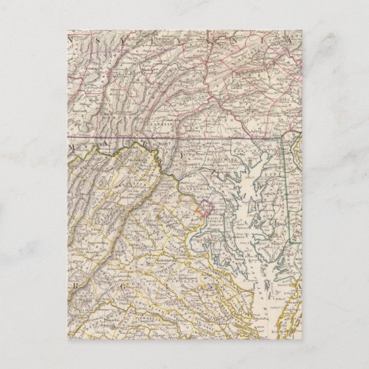 ペン、NJ、Md、Dela、DC、バージニア ポストカード (正面)