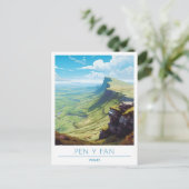ペンYファンウェールズヴィンテージトラベル ポストカード (スタンド正面)