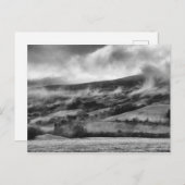 ペンYファン、ブレコンビーコン、ウェールズ – 白黒 ポストカード (正面/裏面)