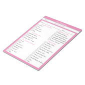 ペーカスタムジのページラントの梱包チェックリスト ノートパッド (アングル)