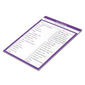 ペーカスタムジのページラントの梱包チェックリスト ノートパッド (アングル)