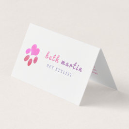 ペーシブリッチペットグルーミングサロンアポイントメント 名刺