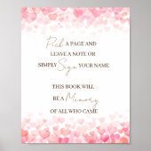 ページとノートメモリ離れのゲストブックの記号を選択 ポスター (正面)