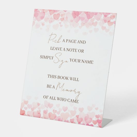 ページとノートメモリ離れのゲストブックの記号を選択 台座サイン (正面)