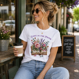 ページに迷い込んで 薔薇の本 トライブレンドTシャツ