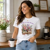 ページに迷い込んで 薔薇の本 トライブレンドTシャツ