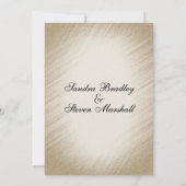 ページのアンティーク金ゴールド結婚式招待状 招待状 (裏面)