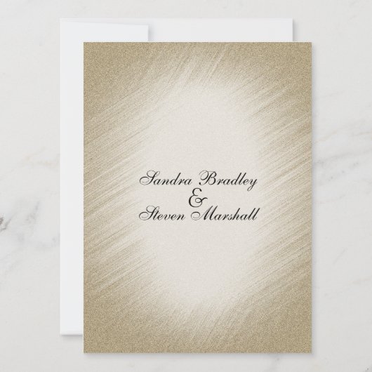 ページのアンティーク金ゴールド結婚式招待状 招待状