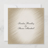 ページのアンティーク金ゴールド結婚式招待状 招待状 (裏面)