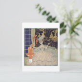 ページのパンチング(カラーリトボ) ポストカード (スタンド正面)