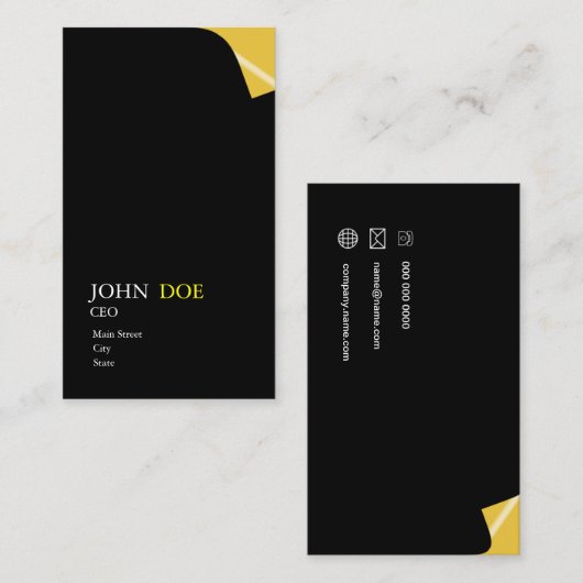 ページの回転 名刺 (正面/裏面)