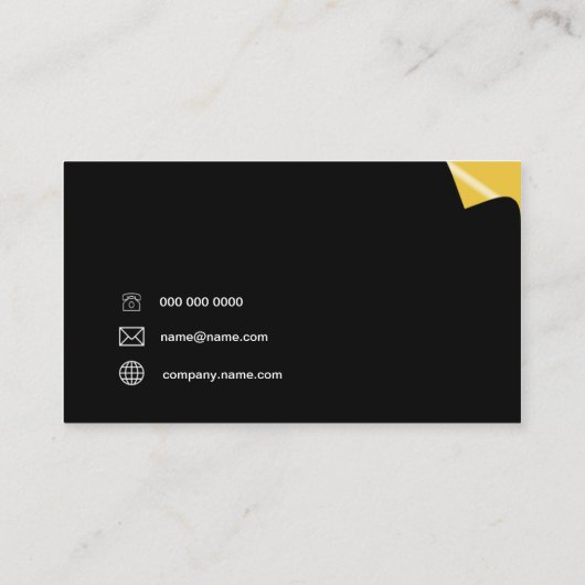 ページの回転 名刺 (裏面)