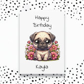 ページの塗りと色付けパーソナライズされた誕生日 カード