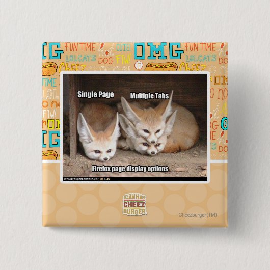 ページの表示選択 缶バッジ (正面)