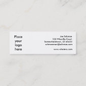 ページの通勤者のしおりを回して下さい スキニー名刺 (裏面)