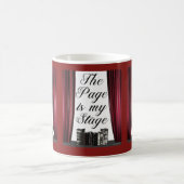ページは私のステージ作家スローガン コーヒーマグカップ (中央)