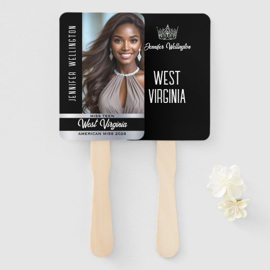 ページアンファンウェーバー | オニキスのシャインセット10ファン ハンドファン (正面&裏面)