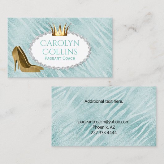 ページェントのコーチの名刺 名刺 (正面/裏面)