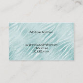 ページェントのコーチの名刺 名刺 (裏面)