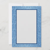 ページェントのサッシュの旗のグリッターの招待状 招待状 (裏面)