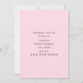 ページェントのサッシュ及びティアラの誕生日のパーティの招待状 招待状 (裏面)