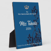 ページェントフローラシルバークラウンアクリル賞プレート フォトプラーク (側面)