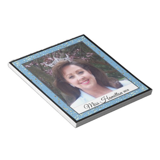 ページェント女王オートグラフパッド – スターダスト ノートパッド (アングル)