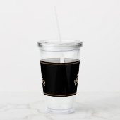 ページェント金ゴールドティアラクラウンアクリルタンブラー アクリルタンブラー (左)