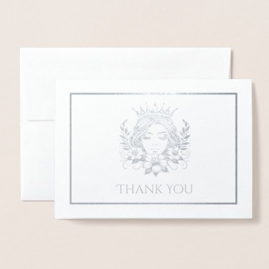 ページェント・クイーンクラウン 箔カード (封筒付き正面)