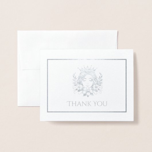 ページェント・クイーンクラウン 箔カード (封筒付き正面)