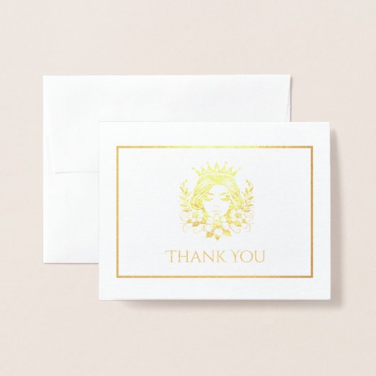 ページェント・クイーンクラウン 箔カード (封筒付き正面)