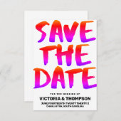 ページカラフルから外結婚す セーブザデート (正面/裏面)