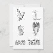 ページスケッチの色を付子供へける 招待状 (裏面)